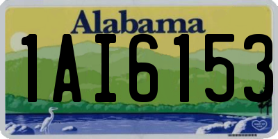 AL license plate 1AI6153