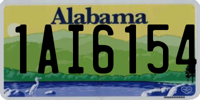 AL license plate 1AI6154