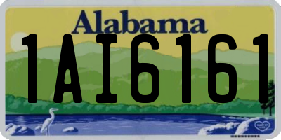 AL license plate 1AI6161