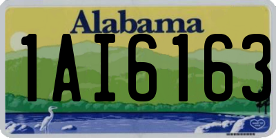 AL license plate 1AI6163