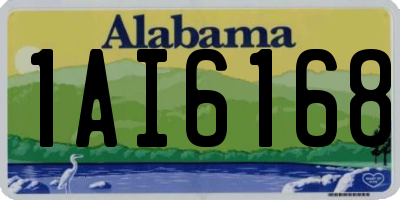 AL license plate 1AI6168