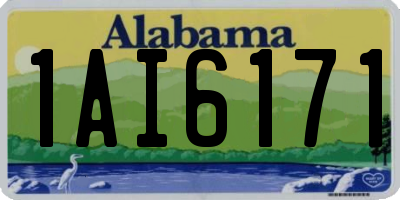 AL license plate 1AI6171