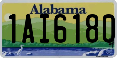 AL license plate 1AI6180