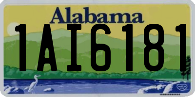 AL license plate 1AI6181
