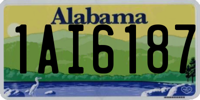 AL license plate 1AI6187