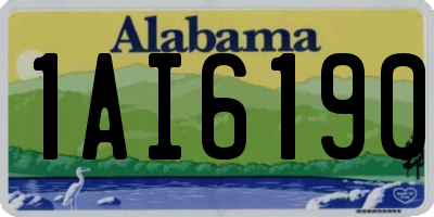 AL license plate 1AI6190