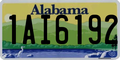 AL license plate 1AI6192
