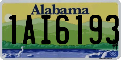 AL license plate 1AI6193