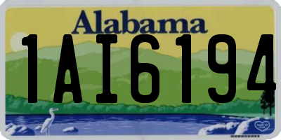 AL license plate 1AI6194