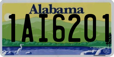 AL license plate 1AI6201
