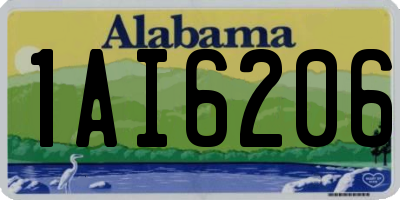 AL license plate 1AI6206