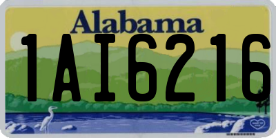 AL license plate 1AI6216