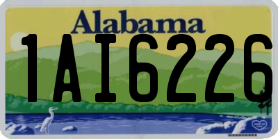 AL license plate 1AI6226