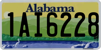AL license plate 1AI6228