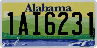 AL license plate 1AI6231