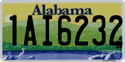 AL license plate 1AI6232