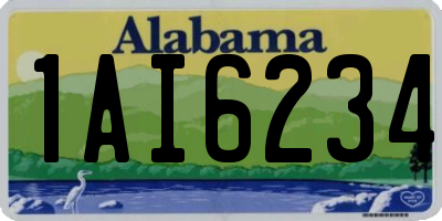 AL license plate 1AI6234