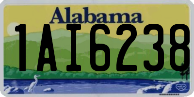 AL license plate 1AI6238