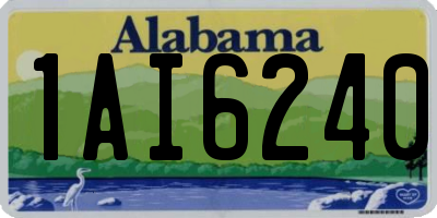 AL license plate 1AI6240
