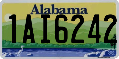 AL license plate 1AI6242