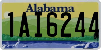 AL license plate 1AI6244