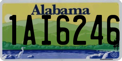 AL license plate 1AI6246