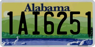 AL license plate 1AI6251