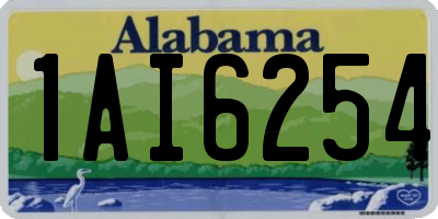 AL license plate 1AI6254