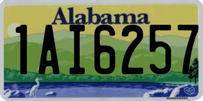 AL license plate 1AI6257