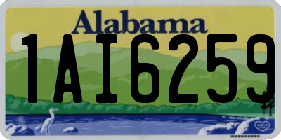 AL license plate 1AI6259