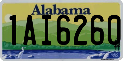 AL license plate 1AI6260