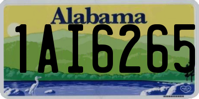 AL license plate 1AI6265