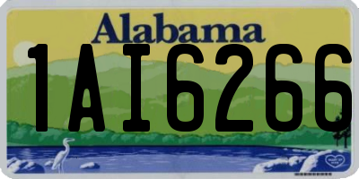AL license plate 1AI6266