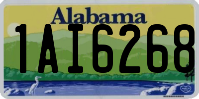 AL license plate 1AI6268
