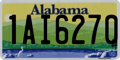 AL license plate 1AI6270