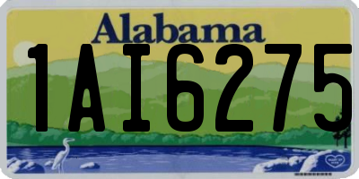 AL license plate 1AI6275