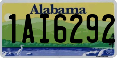 AL license plate 1AI6292