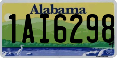 AL license plate 1AI6298