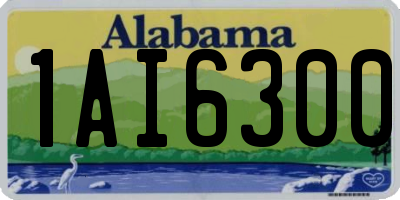 AL license plate 1AI6300