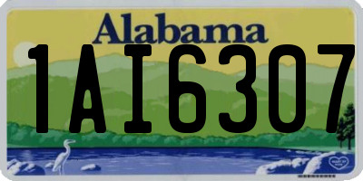 AL license plate 1AI6307