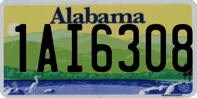 AL license plate 1AI6308