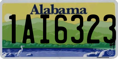 AL license plate 1AI6323