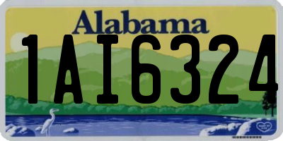 AL license plate 1AI6324