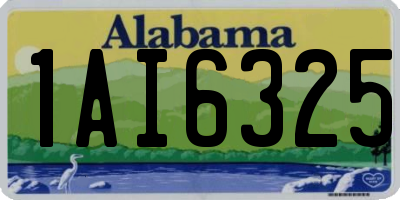 AL license plate 1AI6325