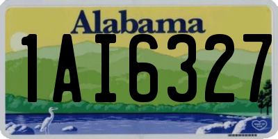 AL license plate 1AI6327