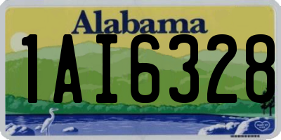 AL license plate 1AI6328