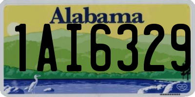 AL license plate 1AI6329