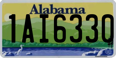 AL license plate 1AI6330