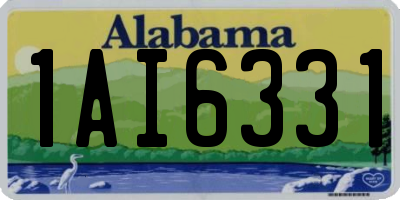 AL license plate 1AI6331