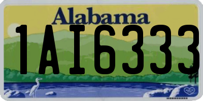 AL license plate 1AI6333